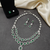 Green american diamonds necklaces