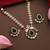 gold plated kundan green stones necklace set