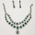 Green american diamonds necklaces