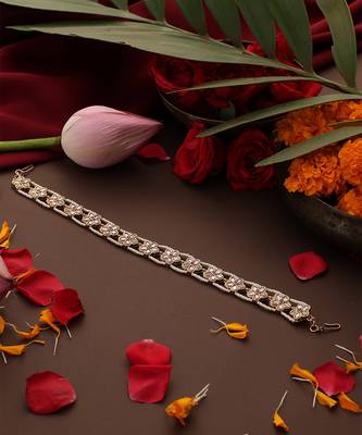 Gold plated kundan sheesh phool 3