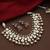 Gold plated kundan Pearls necklace set