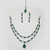 Green american diamonds necklaces