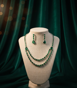 Green american diamonds necklaces