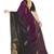 indian wine zarkan handwork satin silk blend saree