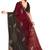 indian maroon zarkan handwork satin silk blend saree