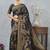 designer black zari weaving tassel pallu work silk blend saree