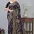 designer navy blue zari weaving tassel pallu work silk blend saree