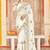 designer white heavy zari embroidery silk blend party wear saree