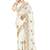designer white heavy zari embroidery silk blend party wear saree