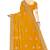 designer mustard heavy zari embroidery silk blend party wear saree