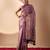 purple lichi art silk saree with rich weaving work & grand border | banarasi style festive saree