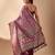 purple lichi art silk saree with rich weaving work & grand border | banarasi style festive saree