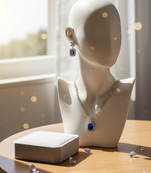 Blue american diamonds necklaces