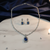 Blue american diamonds necklaces