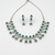 Green american diamonds necklaces