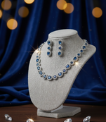 Blue american diamonds necklaces