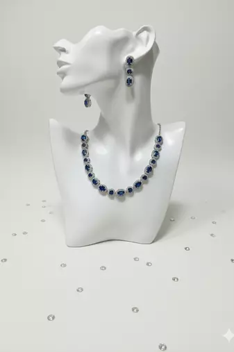 Blue american diamonds necklaces