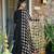 Black Crepe Embroidered Anarkali Suit Set
