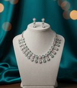 Multicolor american diamonds necklaces