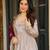 Mauve Embroidered Kurta Set with  Suit Set
