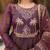 Purple Embroidered Kurta Palazzo set