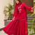Red Embroidered kurta palazzo set