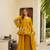 mustard Embroidered sharara set