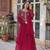 Pink premium designer readymade gown with dupatta collection
