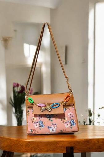 Women Floral Sling Bag Mini Shoulder Side Purse