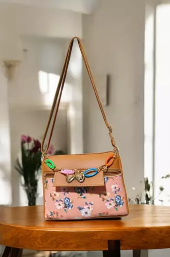 Women Floral Sling Bag Mini Shoulder Side Purse
