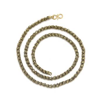Gold color fashion chain necklace 2