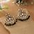Black color meenakari earrings