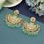 Parrot green color meenakari earrings