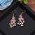 Pink color meenakari earrings