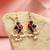 Blue color meenakari earrings