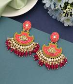 Rani color mint meena earrings