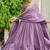 Lavender vichitra silk embroidered sequins anarkali suit festive wear