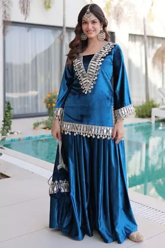 Velvet Mirror Kurta set