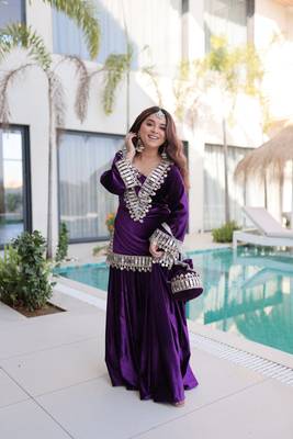 Velvet Mirror Kurta set 1