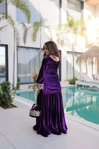 Velvet Mirror Kurta set