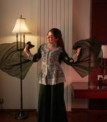 Green Heavy Sequins Embroidered Kurta set