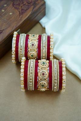 Traditional heritage punjabi chooda with kada 2