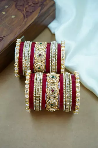 Traditional heritage punjabi chooda with kada
