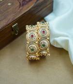 Traditional pearl meenakari heritage kada