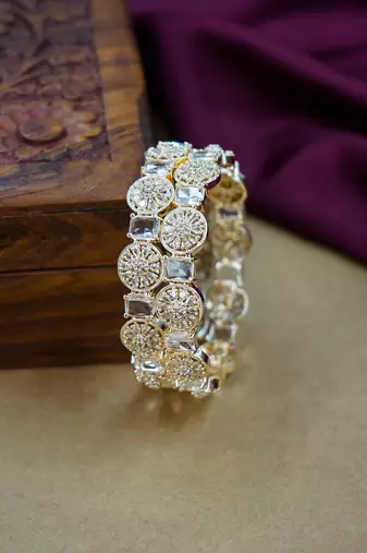Gold premium ad bangles for women