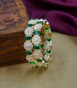 Green premium ad bangles for women