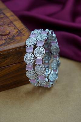 Pink premium ad bangles for women 1