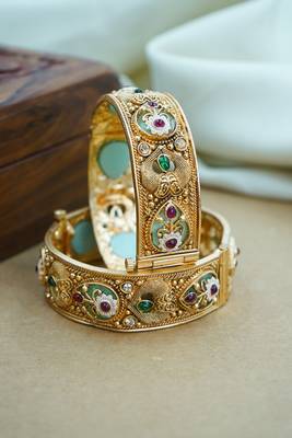 Traditional copper kada for women 1