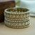 Bridal pearl antique bangles