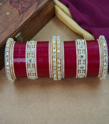 Modern punjabi wedding chuda set 1